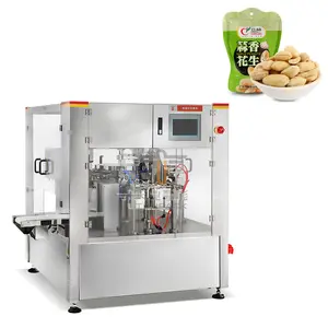 Tự động quay PREMADE điền nhựa đậu phộng wanut MACADAMIA NUT túi lớn đóng gói doypack máy đóng gói