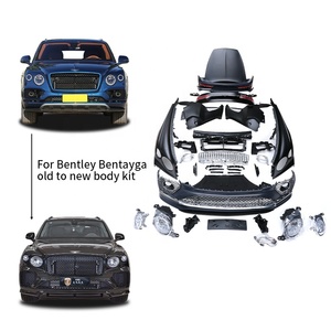 Kit de Carrocería para Bentley Bentayga 2016, Estilo Antiguo a Nuevo, PP+Hierro, Ensamblaje de Parachoques Delantero y Trasero, Guardabarros, Capó, Faros Delanteros - Product Image 1