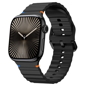 Cinturino in Silicone 49mm 45mm 44mm 42mm Traspirante Sportivo alla Moda per Smartwatch con Fibbia a Perno Serie 10 9 8 <span class=keywords><strong>Ultra</strong></span> 14 Colori - Product Image 1