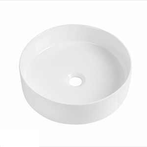 Fábrica china, moderno, minimalista, borde estrecho, cuadrado, redondo, fregadero de cerámica, baño de Hotel, encimera Rectangular, lavabo de mano - Product Image 3