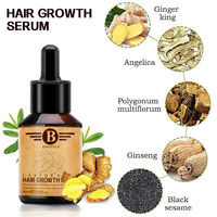 Sérum de croissance des cheveux bio 60ml, marque privée, huile naturelle pour le traitement des cheveux incarnés à base de plantes