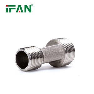 IFAN BS 7291 Raccords filetés en laiton en gros d'usine Connecteur de mélangeur chromé Mamelon personnalisé Raccord de tuyau en laiton - Product Image 2
