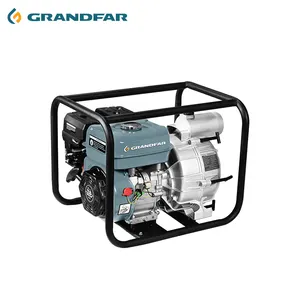 GRANDFAR GF水泵小型柴油发动机汽油水泵3英寸出口212cc 7HP农业用发动机泵