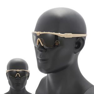 JSJM نظارات ركوب رياضية خارجية Z87 نظارات تكتيكية CS لعبة اطلاق النار نظارات 3 عدسات مجموعة سوداء - Product Image 5