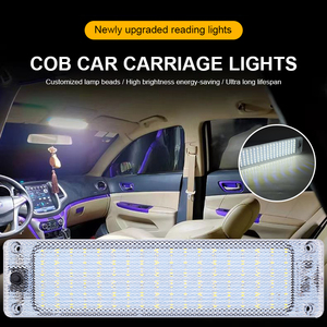 Nouvel éclairage de dôme magnétique COB haute luminosité avec couvercle 12V-85V pour camping-car, camion, éclairage intérieur de voiture - Product Image 6
