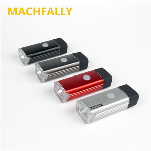 Luz de bicicleta Machfally, luz trasera delantera de aleación de aluminio recargable con LED para equipo de ciclismo, resistente al agua IpX4 - Product Image 1