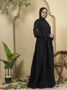 Nouvelles tenues pour femmes, abaya brodée, hijab, robe musulmane, kimono, abaya longue à manches longues, ensemble abaya ample de style arabe de Dubaï, best-seller pour l'Aïd. - Product Image 3