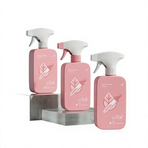Botella de Spray Cuadrada de PET de 350ml/500ml, Color Rosa, con Pulverizador Fino y Bomba de Gatillo para Cabello, Cuerpo y Limpiador Facial, Fábrica OEM en Vietnam - Product Image 1