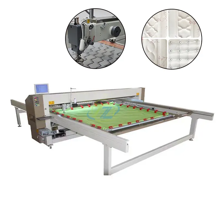 Automatic single needle head long arm bedspread quilt cover CNC quilting machine mattress machine for sale tianze