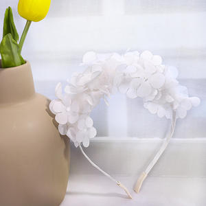 CLARMER الصيف المرأة إكسسوارات الشعر بلون البرقوق الصغيرة زهور مخصصة عقال للنساء - Product Image 6