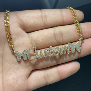 Dropshipping personalizzato in acciaio inox personalizzato collana con ciondolo in acciaio inox <span class=keywords><strong>gioielli</strong></span> di moda con catena a maglie per feste - Product Image 3