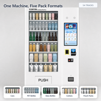 Distributeur automatique de nourriture et de boissons Yunyin Production avec écran tactile de 21,5 pouces, distributeur automatique extérieur