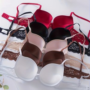 Tume Pure Desire Sous-Vêtements pour Amazon Vente Chaude Fleur Dentelle <span class=keywords><strong>Soutien</strong></span>-<span class=keywords><strong>Gorge</strong></span> avec Bandoulière Réglable Anneau En Acier Mince Coupe Sans Fil - Product Image 2