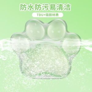 Transparent Silicone Cat Paw Wrist Pad Soft 3D Non Slip Office Support Pink Blue Green Red Universal Size - Product Image 2