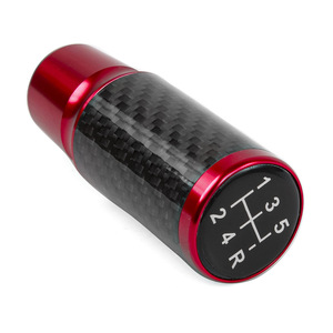 Carbon Fiber <b>Shift</b> <b>Knob</b> 5 6 Speed Aluminum Alloy Manual Gear <b>Knob</b> 9cm Handle Lightweight Car Modification Part - Product Image 5