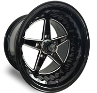 Jantes en alliage Drag Wheel 15X7.0 5X114.3 15X8.0 5X120.65 ET0, déport 4.0 pouces, Autodrag Convo Pro Noir CNC Race Master