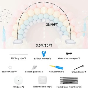 Prix de gros fibre tige arc toile de fond support ballons support <span class=keywords><strong>avec</strong></span> Base mariage arc décoration <span class=keywords><strong>fleur</strong></span> décor <span class=keywords><strong>cadre</strong></span> - Product Image 3