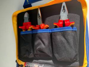 Kit d'outils professionnels pour <span class=keywords><strong>électricien</strong></span>s, 10 pièces, résistance à haute tension 1000V, testeur d'isolation VDE, coupe-fils, <span class=keywords><strong>tournevis</strong></span> - Product Image 5