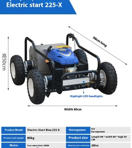 Tondeuse robotisée industrielle 4 temps automatique sur chenilles et roues, télécommandée pour jardin et forêt Ymn21 4-st - Product Image 6