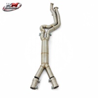 Section intermédiaire en acier inoxydable KM Premium 76-123 mm pour BMW M2 G87 M3 G80 M4 G82 S58 3.0T – Amélioration d'échappement sport à longueurs égales