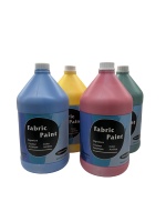 Peinture textile permanente imperméable et inaltérable de 3,8 L (1 gallon) pour le dessin sur toile et T-shirt DIY – Non toxique et écologique