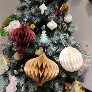 Honeycomb Paper Decorations for Various Baubles for Thanksgiving Back School Valentine's Day Graduation Chinese New Year <b>Easter</b> - Product Image 4