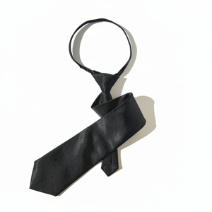 Tuta da scuola con cerniera automatica cravatta nera uniforme nera con eleganza - Product Image 1