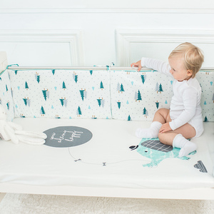 Prix bas motif de bande dessinée imprimé doux organique de sécurité <span class=keywords><strong>bébé</strong></span> nouveau-né enfant en bas âge coton <span class=keywords><strong>drap</strong></span> <span class=keywords><strong>housse</strong></span> - Product Image 1