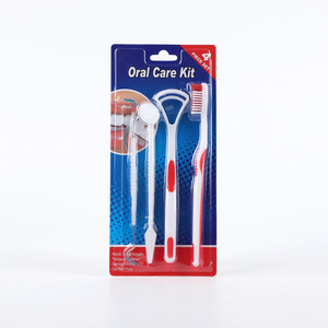 4PCS/kit Kit de higiene dental Raspador de dientes <span class=keywords><strong>Boca</strong></span> Espejo Juego de herramientas Kit de cuidado bucal - Product Image 1