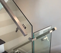 Aleader Main courante en acier inoxydable Rampe d'escalier en verre Tube circulaire Balustrades Accessoire Pilier Système de moulage de précision