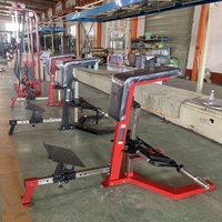 Máquina de remo con carga de placas de acero de la mejor calidad para entrenamiento de espalda en gimnasios comerciales