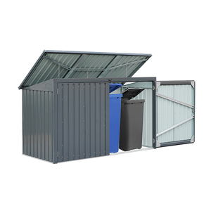 Deposito bidone della spazzatura impermeabile in metallo mobile e chiudibile a chiave <span class=keywords><strong>giardino</strong></span> esterno Smart deposito <span class=keywords><strong>biciclette</strong></span> capannone - Product Image 1