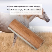 Grattoir à sueur pour chevaux en bois massif, outil de bain, d'entretien et de nettoyage pour l'écurie, les équipements équestres et les fournitures d'équitation