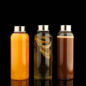 Botol Air Kaca Borosilikat Grosir Custom 300ml~1000ml Botol Air Minuman Jus Susu Botol Air Kaca untuk Anak-Anak - Product Image 2