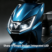 Moto électrique homologuée CE E-MARK pour la route, 8e génération, 1200W, cyclomoteur de banlieue, étanche, batterie lithium longue portée
