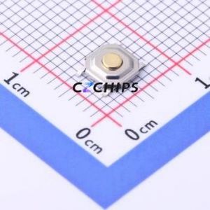 YTS1H0051AMG00 Tactile Switch SMD-4P,5.2x5.2mm Switch Single Pole Single Throw Round Button 1.6N Vertical Mount - Product Image 1