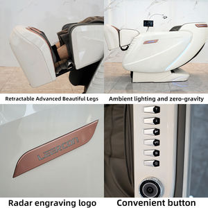 LEERCON Chaise de massage 8D de luxe avec musique Bluetooth pour bureau à domicile Chaise de massage Shiatsu commerciale - Product Image 5