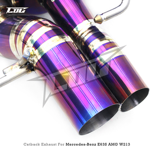ท่อไอเสีย catback สำหรับ Mercedes-Benz E63/E63S AMG 4.0TT W213 2016-2023 boska แข่งไทเทเนียมท่อไอเสียกับวาล์ว OEM - Product Image 4