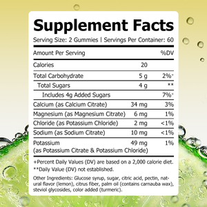 Premium Quality Hydration Support Gummies Lemon Taste Electrolyte Gummies Candy Improve Sport Performance Fitness <b>Supplement</b> - Product Image 2