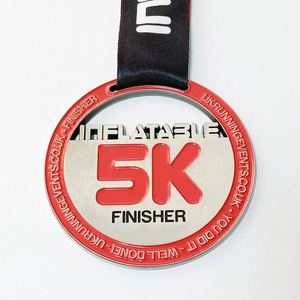 מפעל מקצועי מותאם אישית 5 k/10 k אמייל רך מדליית כסף סיטונאית - Product Image 1