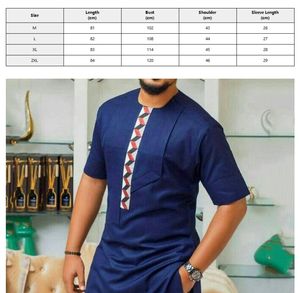 <span class=keywords><strong>M</strong></span>-4XL Heren Overhemden Afrikaanse Etnische Stijl Katoen Rood Kraagloos Slim Fit Casual Shirt - Product Image 2