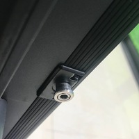 Portes et fenêtres en alliage d'aluminium avec moustiquaires intégrées, fenêtres fixes en verre isolant transparent, fenêtres gothiques en arc, fenêtre de jardin