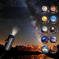 Projecteur de lumière USB pour Halloween et Noël, lampe de nuit rotative pour la décoration murale, plafond, pièce, fête à domicile