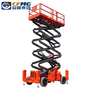 Outdoor Off-road All Terrian Rough Scissor Lift Platform 12m 14m 16m 18m Diesel Or Battery Powered Rental