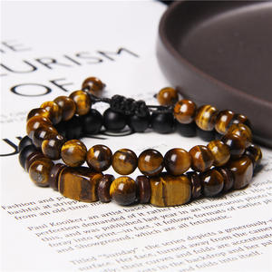 Pulsera Ajustable de Cuentas de <span class=keywords><strong>Ojo</strong></span> de Tigre para Hombre, Piedra Natural de Hematita Curativa, Pulseras de <span class=keywords><strong>Ojo</strong></span> de Tigre, Pulsera de <span class=keywords><strong>Ojo</strong></span> de Tigre para Hombre - Product Image 2