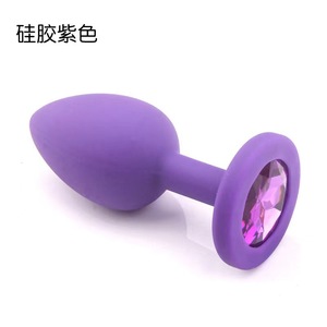 ปลั๊กทวารหนักซิลิโคนสีดำสีแดงสีชมพูสีม่วงกันน้ำของเล่นกระตุ้นสำหรับผู้ใหญ่สำหรับผู้ชายและผู้หญิง - Product Image 5