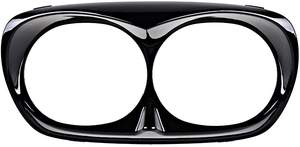 Carénage extérieur de phare de <span class=keywords><strong>moto</strong></span> chromé noir brillant pour Bad Boy Harley Road Glide 1998-2013 - Product Image 2