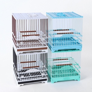 Jaula Metálica Cuadrada <span class=keywords><strong>para</strong></span> <span class=keywords><strong>Pájaros</strong></span>, Ornamental, Portátil, Diseño Anti-escape con Malla Inferior y Cajón, Jaula Pequeña <span class=keywords><strong>para</strong></span> Hortensias Perlas - Product Image 5