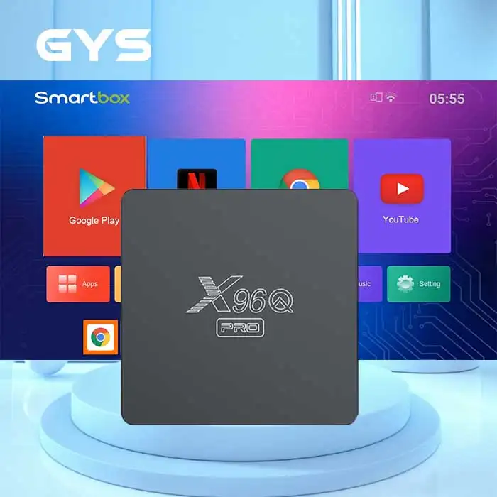 GYS fabrika kaynağı yüksek kalite tasarım X96 Q pro tt tv kutusu android 4k oyuncu set top box top Q pro android set top box