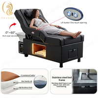 Tempat Tidur Pijat Thailand Multifungsi Chuque dengan Sandaran Elektrik, Kursi Perawatan Kaki, Tempat Keramas, dan Tempat Keramas Hidroterapi Kepala